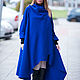 Cashmere coat, the Royal blue color - CT0001CA. Coats. EUG fashion. Online shopping on My Livemaster.  Фото №2