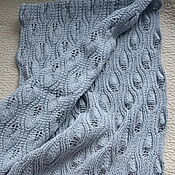 Аксессуары handmade. Livemaster - original item Knitted women scarf Gray knit palatine Winter scarf. Handmade.