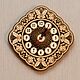 Wooden diamond clock 'Butterflies and roses' 24,5x24,5. Art.40023. Watch. SiberianBirchBark (lukoshko70). My Livemaster. Фото №5