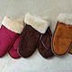 Women's mittens sheepskin. Mittens. Warm gift. Online shopping on My Livemaster.  Фото №2