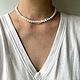Чокер из жемчуга. Жемчужная нить. Бусы из жемчуга. Чокер. 4NADYA Jewelry. Ярмарка Мастеров.  Фото №4