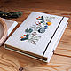 Botany notebook (A5 format, linen, embroidery, 108 kraft sheets), Notebooks, Krasnodar,  Фото №1