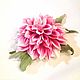 Dahlia silk 'colours of autumn', Brooches, Moscow,  Фото №1