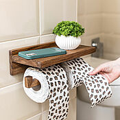 Для дома и интерьера handmade. Livemaster - original item Toilet paper holder for two rolls of light oak. Handmade.