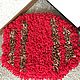  Мохнатый красный коврик для кота. Пледы для животных. S-dushoyu-dlya-dushi. Интернет-магазин Ярмарка Мастеров.  Фото №2