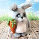 Soft toys: Rabbit Eeyore. Stuffed Toys. JuliaCrochetToys. My Livemaster. Фото №4