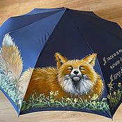 Зонт с росписью - Питерские мотивы