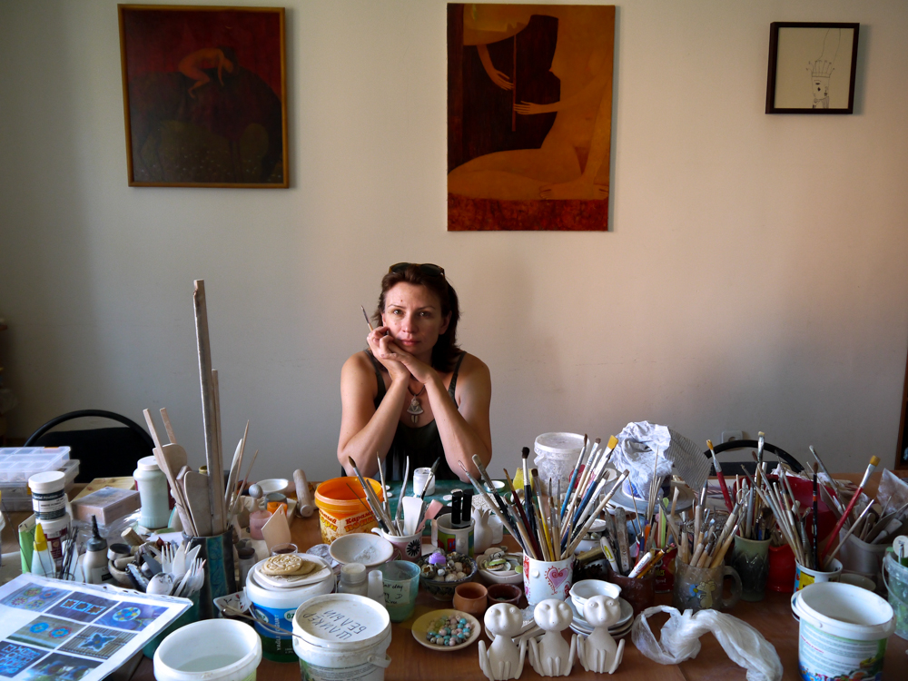 Our workshop, A lot of tools and paints are a