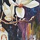 Pintura Al óleo rama de orquídea. Pictures. The colorful world. Ярмарка Мастеров.  Фото №4