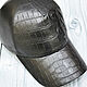 Baseball cap made of crocodile leather and genuine leather, to order!. Baseball caps. SHOES&BAGS. My Livemaster. Фото №5