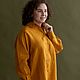 Order Oversize women's shirt, mustard color. molinialife. Livemaster. . Shirts Фото №3