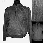 Мужская одежда handmade. Livemaster - original item 100% linen track Sweatshirt on reps with zipper 