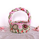 gift basket. Candy bowl, for jewelry, small things, pink, Basket, Magnitogorsk,  Фото №1