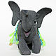 Soft toy, made of felt, elephant Champa, interior. Stuffed Toys. izergil. Online shopping on My Livemaster.  Фото №2