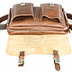 Order Leather bag 'Dandy' light brown. Russian leather Guild. Livemaster. . Classic Bag Фото №3