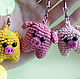 Order Knitted pig-keychain. Pig. Knitted toys & Wood products. Livemaster. . Key chain Фото №3