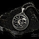 Кулон «Луна и Солнце с черепом»  (Артикул 435). Кулон. AZ Jeweler (azjeweler). Ярмарка Мастеров.  Фото №6