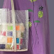 Сумки и аксессуары handmade. Livemaster - original item Transparent 2in1 bag, beach bag, bright summer bag, boho, 337. Handmade.
