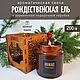 Арома свеча интерьерная в банке Рождественская ель, 200 гр, Свечи, Москва,  Фото №1