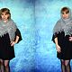Gray shawl,Hand knit shawl,Lace Russian shawl,Wool wrap №95. Shawls. Oksana (superplatok). Ярмарка Мастеров.  Фото №5