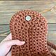 Заказать Рюкзак из трикотажной пряжи «Брауни». Emmas_knitties. Ярмарка Мастеров. . Рюкзаки Фото №3