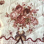 Для дома и интерьера handmade. Livemaster - original item Quilted baby blanket with shabby roses. Handmade.