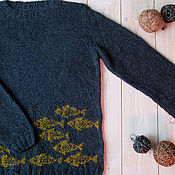 Одежда handmade. Livemaster - original item Women`s knitted jumper Flat World. Handmade.