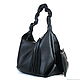 Bag - hobo - shopper - black with pocket and cosmetic bag. Sacks. BagsByKaterinaKlestova (kklestova). Online shopping on My Livemaster.  Фото №2