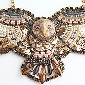 Украшения ручной работы. Ярмарка Мастеров - ручная работа Necklace Owl Flying Totem Ethnic Decoration Pendant Talisman. Handmade.