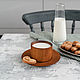 Coffee steam from the Siberian Cedar (Cup saucer) NC20, Mugs and cups, Novokuznetsk,  Фото №1