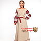 Dress oberezhnoe 'Linen fairy tale' red, Dresses, St. Petersburg,  Фото №1