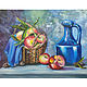 Painting still life with apples 'Autumn apples fragrance', Pictures, Rostov-on-Don,  Фото №1