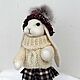 Toy Rabbit in a hat with a pompom. Stuffed Toys. wool gifts. My Livemaster. Фото №6