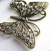 Материалы для творчества handmade. Livemaster - original item Accessories for jewelry: filigree butterfly. Handmade.