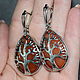 'Tree of happiness ' Earrings natural carnelian stone. Earrings. naturalkavni. My Livemaster. Фото №4