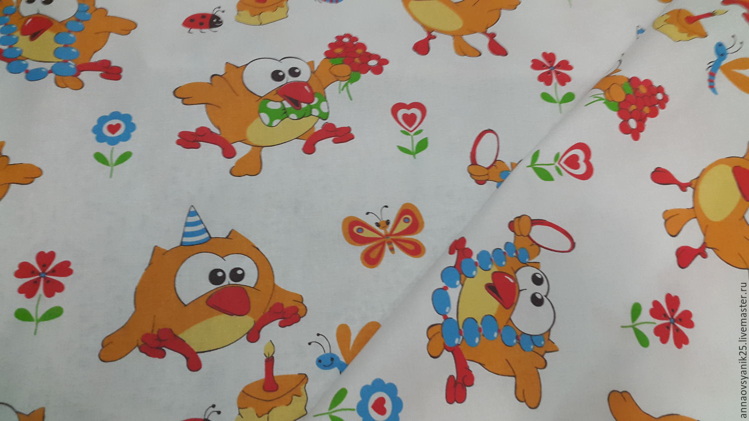 Бязевые ткани с детским рисунком