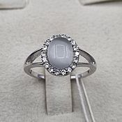 Украшения handmade. Livemaster - original item Silver ring with cubic Zirconia. Handmade.