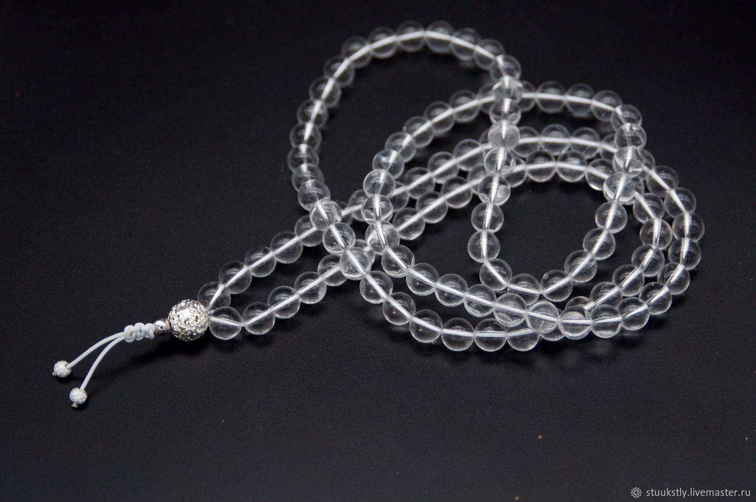 Четки буддийские из горного хрусталя 108 бусин в интернет-магазине ...