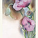 Watercolor, watercolor miniature. flowers. The soporific poppy. Pictures. ArtShipilina. My Livemaster. Фото №5