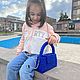 Сумка из бусин классик (синий), Классическая сумка, Мартуни,  Фото №1