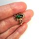 Ring with Marquis of chromdiopside from Yakutia, Rings, Moscow,  Фото №1