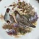 Order Plate 'Grey partridges', porcelain, gilding, England. Dutch West - Indian Company. Livemaster. . Vintage plates Фото №3