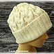 Knitted hat with Braid pattern. Caps. Needlework Elena Karpachova. My Livemaster. Фото №4