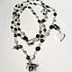 With pendant with hypersthene, chrome-diopside, and a moonstone. Necklace. Sonia Dov jewellery. My Livemaster. Фото №5
