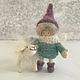 Pupa and Lamb. Lamb brooch. Wool. Miniature dolls, Stuffed Toys, St. Petersburg,  Фото №1
