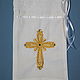 Cross or curl storage pouch. Baptismal pouch. Gradeva Anna Christening sets (krestimbaby). My Livemaster. Фото №5