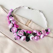 Украшения handmade. Livemaster - original item Jewelry sets: Peonies with berries.. Handmade.