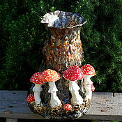 Для дома и интерьера handmade. Livemaster - original item Large mushroom vase. Handmade.