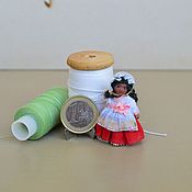 Кукла из  полимерной глины Василиса