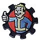 Нашивка: Pip boy в шестерне - Fallout Патч, Шеврон, Нашивки, Москва,  Фото №1